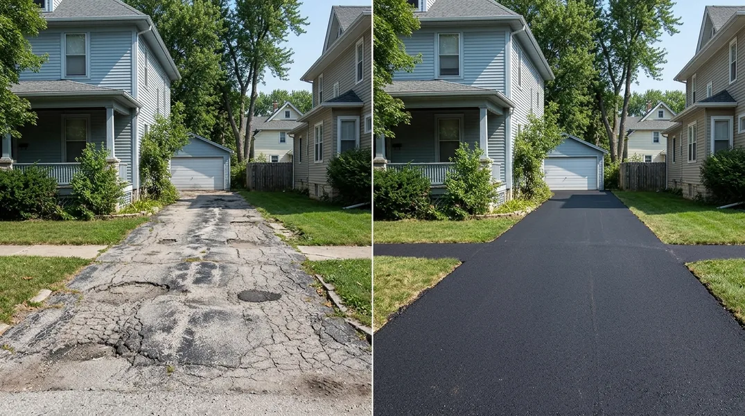Result asphalt paving in Champaign - Champaign Asphalt Paving