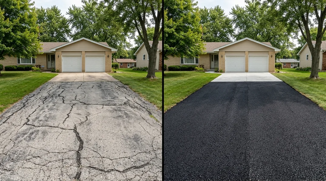 Result asphalt paving in Champaign - Champaign Asphalt Paving