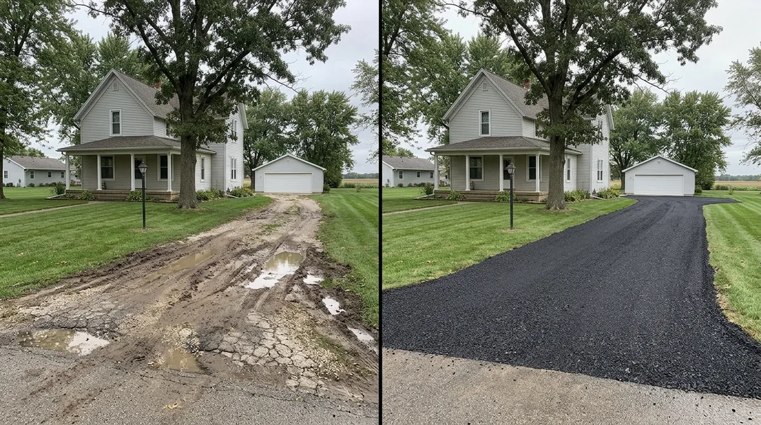 Result asphalt paving in Champaign - Champaign Asphalt Paving