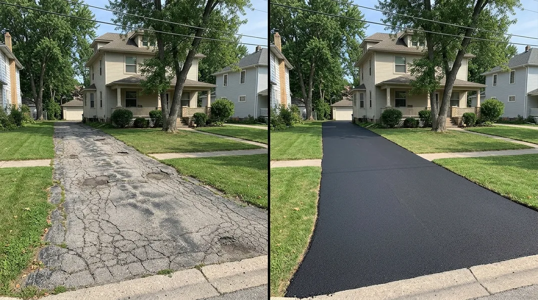 Result asphalt paving in Champaign - Champaign Asphalt Paving