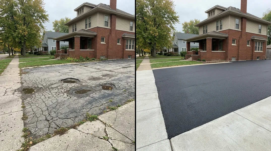 Result asphalt paving in Champaign - Champaign Asphalt Paving